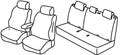 Set coprisedili Superior - Nero/Grigio - compatibile per Nissan Leaf (09/17>08/25)