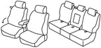 Set coprisedili Superior - Nero/Blu - compatibile per Nissan Pathfinder (03/05>06/14)