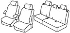 Set coprisedili Superior - Nero/Grigio - compatibile per Opel Antara (11/06>05/17)