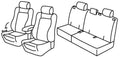 Set coprisedili Superior - Beige - compatibile per Opel Antara (11/06>05/17)