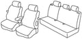 Set coprisedili Superior - Nocciola - compatibile per Opel Astra H GTC (04/05>08/11)
