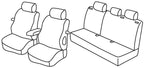 Set coprisedili Superior - Grigio/Nero - compatibile per Opel Astra H GTC (04/05>08/11)