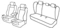 Set coprisedili Superior - Nocciola - compatibile per Opel Insignia 4p (02/09>10/13)