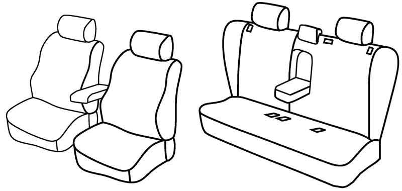 Set coprisedili Superior - Beige - compatibile per Opel Vectra 5p (10/02>01/09)