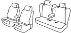 Set coprisedili Superior - Nero/Rosso - compatibile per Opel Vectra 5p (10/02>01/09)