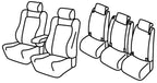 Set coprisedili Superior - Nocciola - compatibile per Opel Zafira Tourer (11/11>12/19) Exclusive