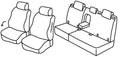 Set coprisedili Superior - Grigio/Nero - compatibile per Chevrolet Trax (03/13>09/15) - Opel Mokka (11/12>03/16) - Opel Mokka X (04/16>12/19)