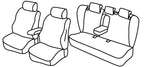 Set coprisedili Superior - Nero/Grigio - compatibile per Opel Insignia 4p (11/13>04/17)