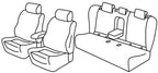 Set coprisedili Superior - Nero/Rosso - compatibile per Opel Insignia Sports Tourer (05/17>08/22)