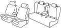 Set coprisedili Superior - Nero/Grigio - compatibile per Opel Insignia Sports Tourer (05/17>08/22)