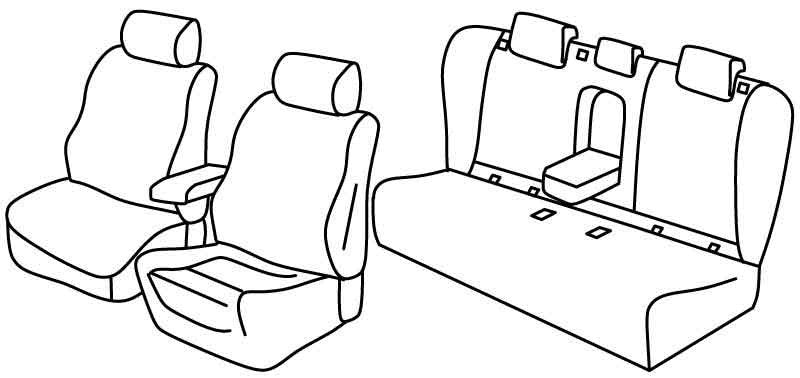 Set coprisedili Superior - Nocciola - compatibile per Opel Insignia Sports Tourer (05/17>08/22)