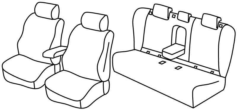 Set coprisedili Superior - Beige - compatibile per Opel Insignia Sports Tourer (05/17>08/22)