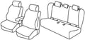 Set coprisedili Superior - Nero/Blu - compatibile per Opel Insignia Sports Tourer (05/17>08/22)