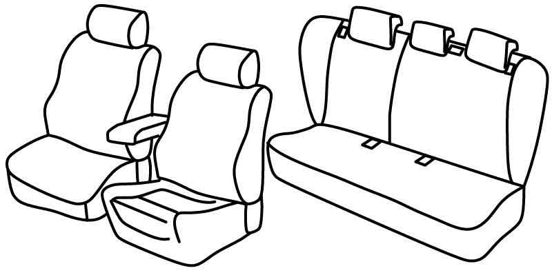 Set coprisedili Superior - Nocciola - compatibile per Opel Insignia 4p (11/13>04/17)