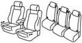 Set coprisedili Superior - Nocciola - compatibile per Opel Zafira Tourer (11/11>12/19)