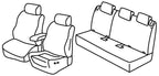 Set coprisedili Superior - Nero/Grigio - compatibile per Opel Crossland (10/20>07/24) - Opel Crossland X (06/17>09/20)