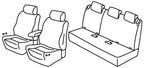 Set coprisedili Superior - Nero/Blu - compatibile per Opel Crossland (10/20>07/24) - Opel Crossland X (06/17>09/20)