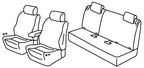 Set coprisedili Superior - Nero/Blu - compatibile per Opel Crossland (10/20>07/24) - Opel Crossland X (06/17>09/20)