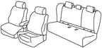 Set coprisedili Superior - Nero/Rosso - compatibile per Opel Insignia Sports Tourer (05/17>08/22)