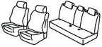 Set coprisedili Superior - Nero/Rosso - compatibile per Opel Astra L 5p (12/21>)