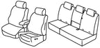 Set coprisedili Superior - Nero/Rosso - compatibile per Opel Crossland X (06/17>09/20)