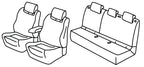 Set coprisedili Superior - Grigio/Nero - compatibile per Opel Frontera (09/24>) Hybrid