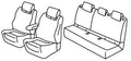 Set coprisedili Superior - Beige - compatibile per Opel Frontera (09/24>) Hybrid