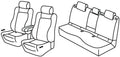 Set coprisedili Superior - Beige - compatibile per Opel Grandland 5p (11/24>) Hybrid