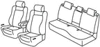 Set coprisedili Superior - Nero/Rosso - compatibile per Opel Grandland 5p (11/24>) Hybrid