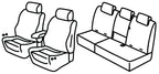 Set coprisedili Superior - Beige - compatibile per Opel Crossland X (06/17>09/20)
