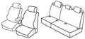 Set coprisedili Superior - Grigio/Nero - compatibile per Peugeot 308 5p (09/07>09/13)
