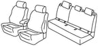 Set coprisedili Superior - Beige - compatibile per Peugeot 308 5p (10/13>07/21) - Peugeot 308 sw (05/14>08/21)