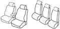 Set coprisedili Superior - Nocciola - compatibile per Peugeot 308 sw (05/08>04/14)