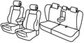 Set coprisedili Superior - Nero/Grigio - compatibile per Peugeot 3008 (05/09>09/16)