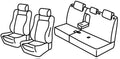 Set coprisedili Superior - Grigio/Nero - compatibile per Peugeot 3008 (10/16>11/23)