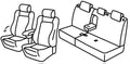 Set coprisedili Superior - Nero/Rosso - compatibile per Peugeot 3008 (10/16>11/23)
