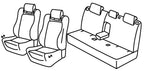 Set coprisedili Superior - Grigio/Nero - compatibile per Peugeot 508 sw (01/19>) GT Line