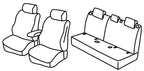Set coprisedili Superior - Nero/Blu - compatibile per Peugeot 308 5p (08/21>) Elegance