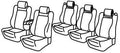 Set coprisedili Superior - Nocciola - compatibile per Peugeot 5008 (01/17>08/24)