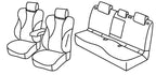 Set coprisedili Superior - Nero/Grigio - compatibile per Peugeot 408 (09/22>) Allure