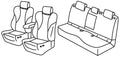 Set coprisedili Superior - Nocciola - compatibile per Peugeot 408 (09/22>) ErgoComfort, GT Hybrid