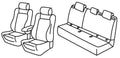 Set coprisedili Superior - Nocciola - compatibile per Peugeot 308 5p (10/13>07/21) - Peugeot 308 sw (05/14>08/21)