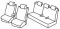 Set coprisedili Superior - Beige - compatibile per Renault Captur (05/13>11/19)