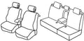 Set coprisedili Superior - Nocciola - compatibile per Renault Megane III C-C (06/10>02/14)
