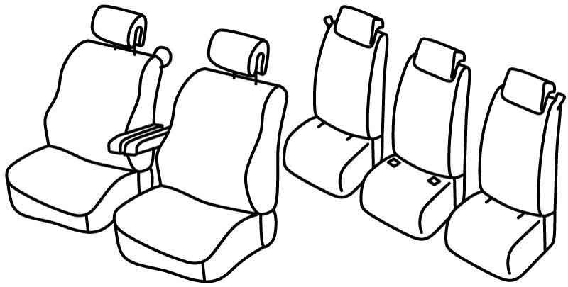 Set coprisedili Superior - Nocciola - compatibile per Renault Scenic (06/03>08/09)