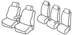 Set coprisedili Superior - Nero/Blu - compatibile per Renault Scenic X-Mod 5 posti (09/09>09/16)