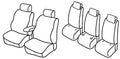 Set coprisedili Superior - Nocciola - compatibile per Renault Scenic X-Mod 5 posti (09/09>09/16)