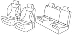 Set coprisedili Superior - Beige - compatibile per Renault Megane IV Berlina (01/16>12/23) Intens