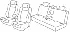 Set coprisedili Superior - Nero/Grigio - compatibile per Renault Kadjar (06/15>03/23)