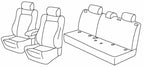 Set coprisedili Superior - Nero/Grigio - compatibile per Renault Kadjar (06/15>03/23) Zen